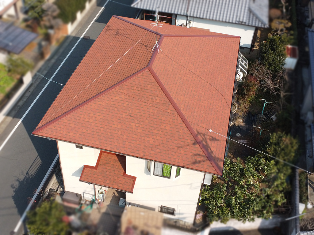 合志市 カバー工法 アスファルトシングル