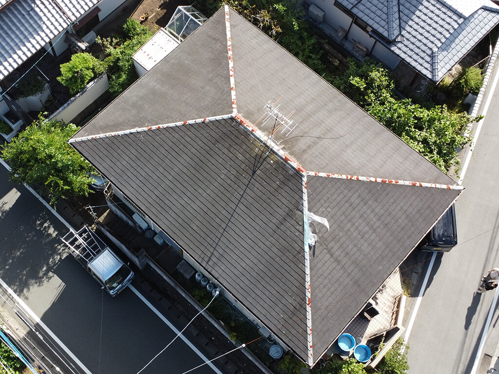 合志市 カバー工法 アスファルトシングル